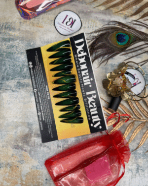 Emerald Flame Press-On