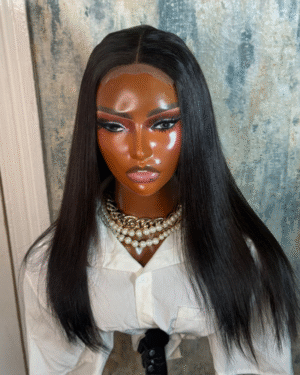 16 inches SDD bone straight with a 2by 6 closure