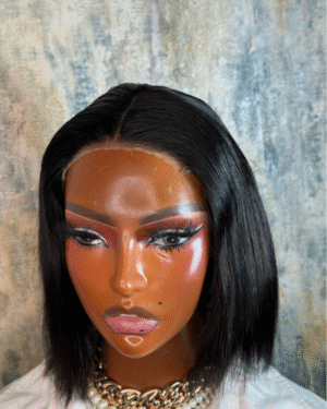 8 inches with a 4by4 closure Short silk straight