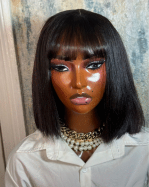 10 inches SDD fringe bone straight natural colour